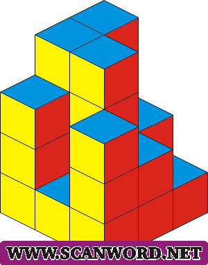 Детская головоломка с кубиками